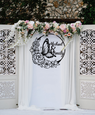 Custom Butterfly Metal Sign