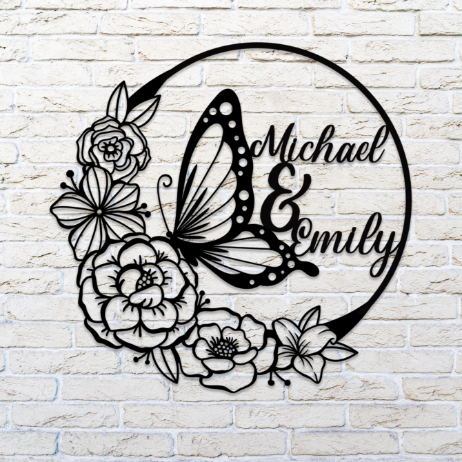 custom metal name sign personalized steel wall decor metal wall art custom