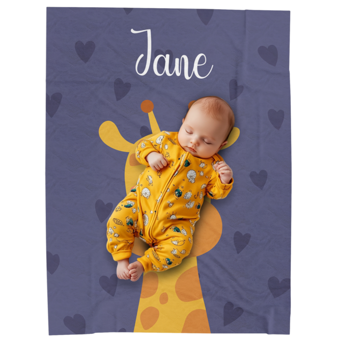 Custom Throw Blanket - Personalized Baby Blanket (WildPattern)
