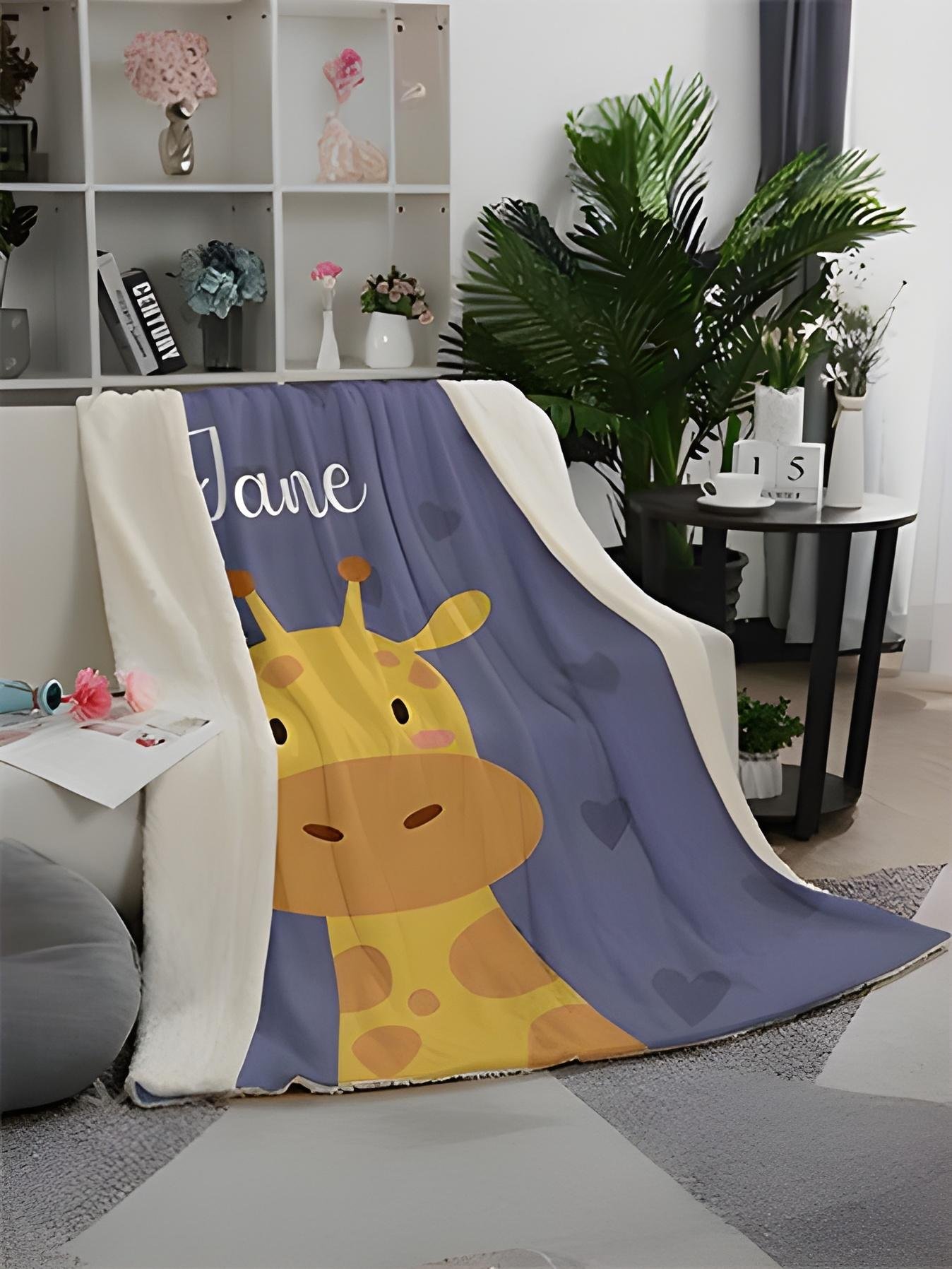 Custom Throw Blanket - Personalized Baby Blanket