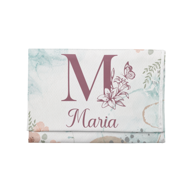 personalized baby blanket custom baby blanket initial
