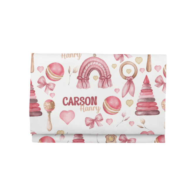baby blanket with name personalized baby swaddle blanket Chrismas Pattern blanket (4)
