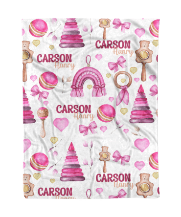 baby blanket with name personalized baby swaddle blanket Chrismas Pattern blanket (4)