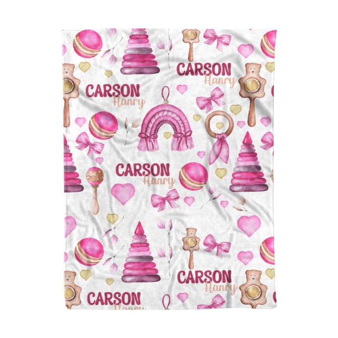 baby blanket with name personalized baby swaddle blanket Chrismas Pattern blanket (4)