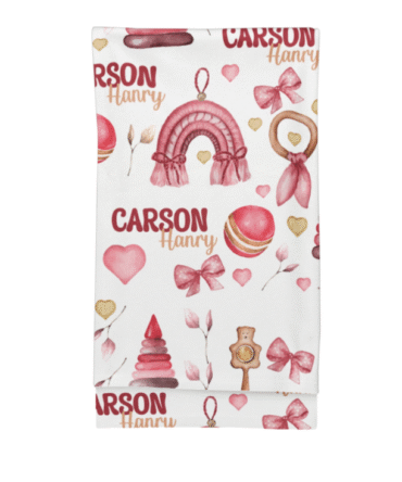 Custom Throw Blanket - Personalized Baby Blanket (Pinky Toy)