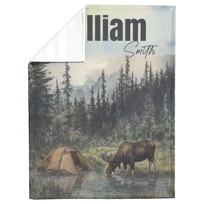 Custom Throw Blanket - Personalized Baby Blanket (WildLand) - Image 6