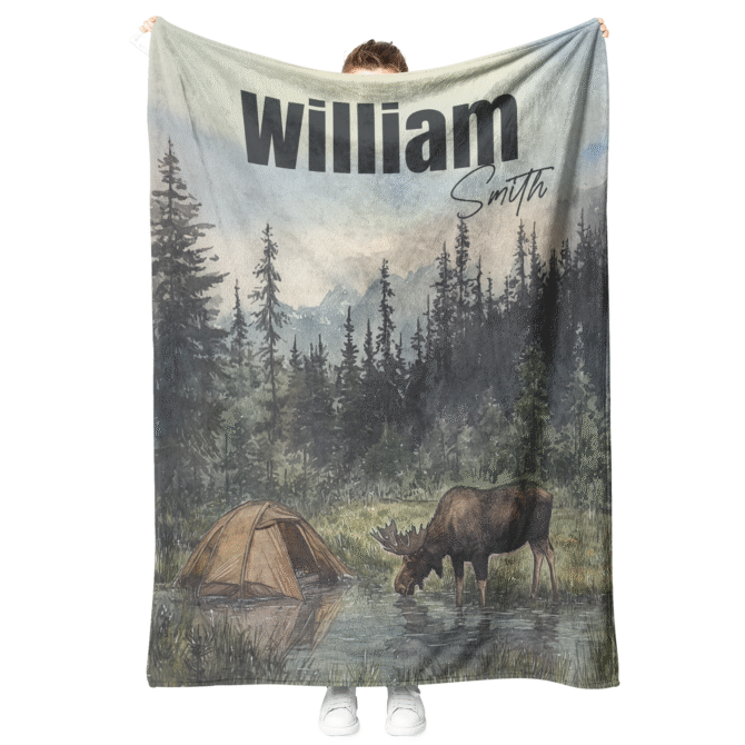 Custom Throw Blanket - Personalized Baby Blanket (WildLand) - Image 5